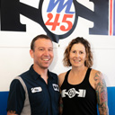 Tony and Kristen Klink of M45 Automotive